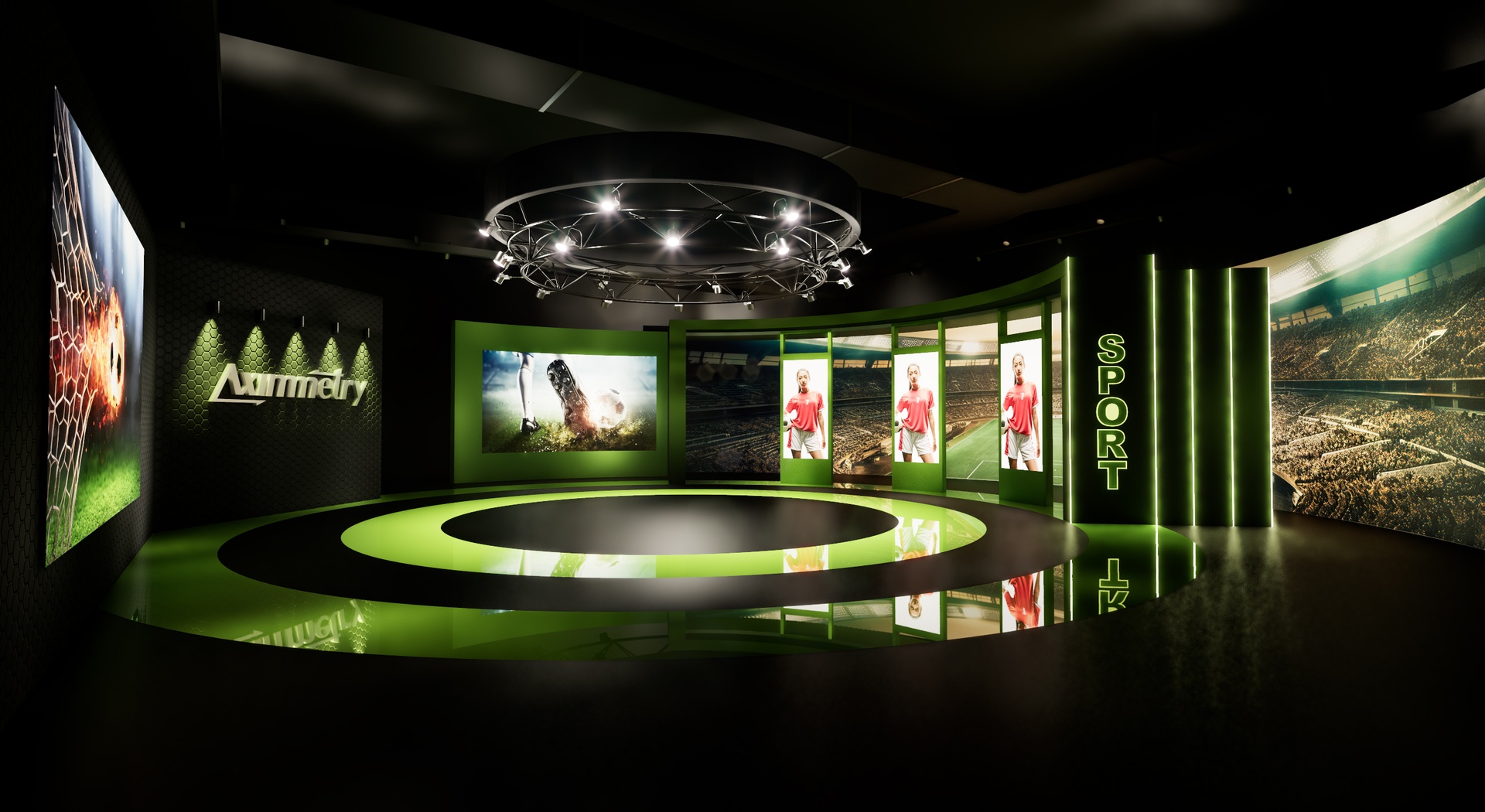 Media 1 for listing Emerald Sport Studio stock set by Aximmetry