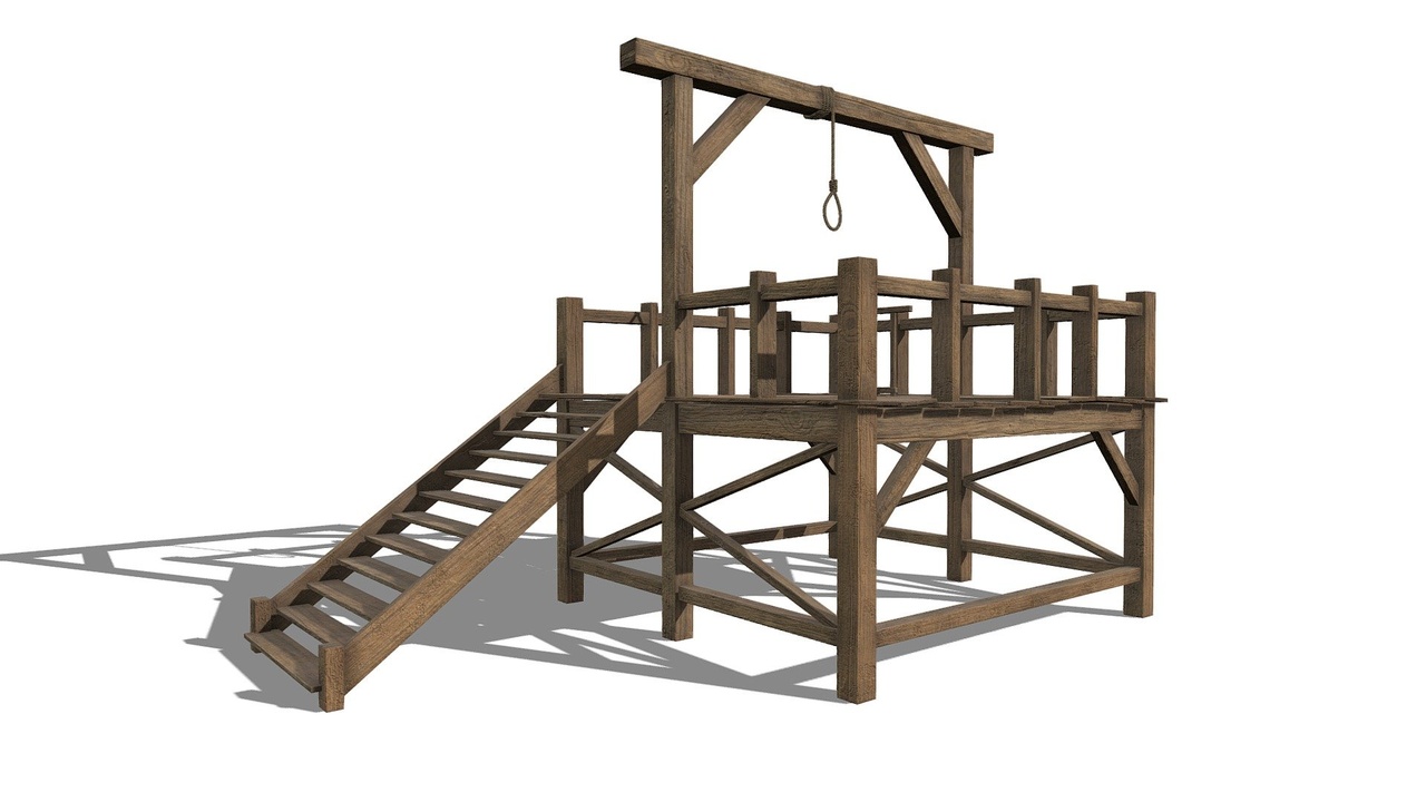Media 1 for listing Medieval Gallows / Hanging Post