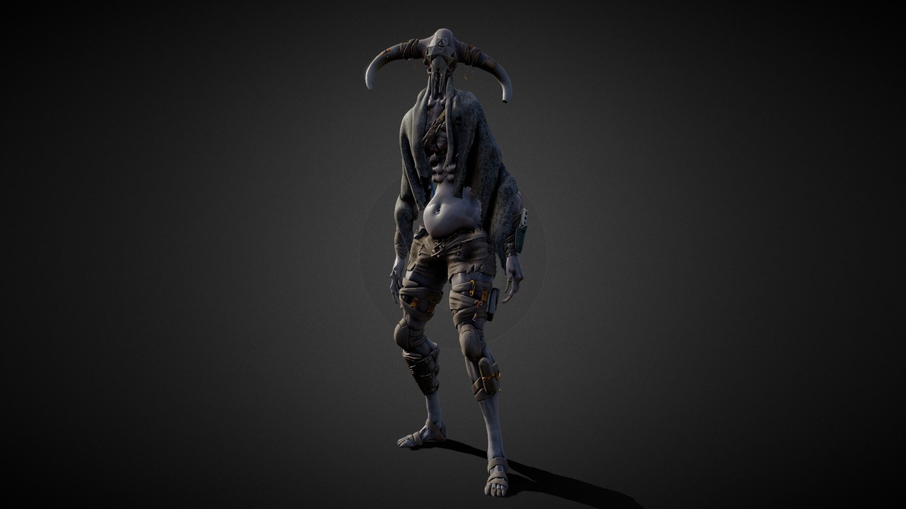 Media 1 for listing Post-Apocalyptic Horned Warlord