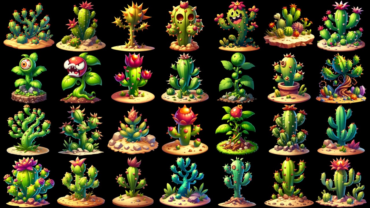 Media 1 for listing 300+ Hi-Def Plants Sprites