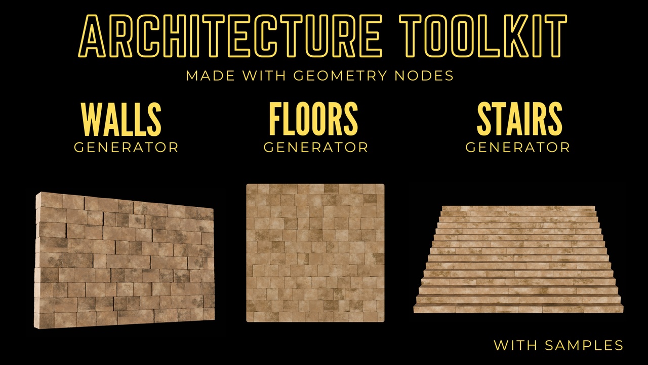 Media 1 for listing Geometry Nodes Architecture Toolkit