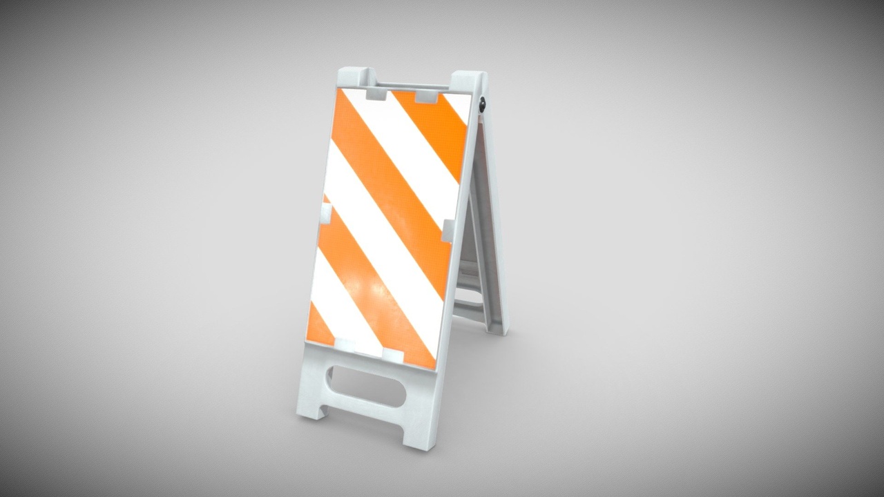 Media 1 for listing Vertical Safety Sign Foldable Open