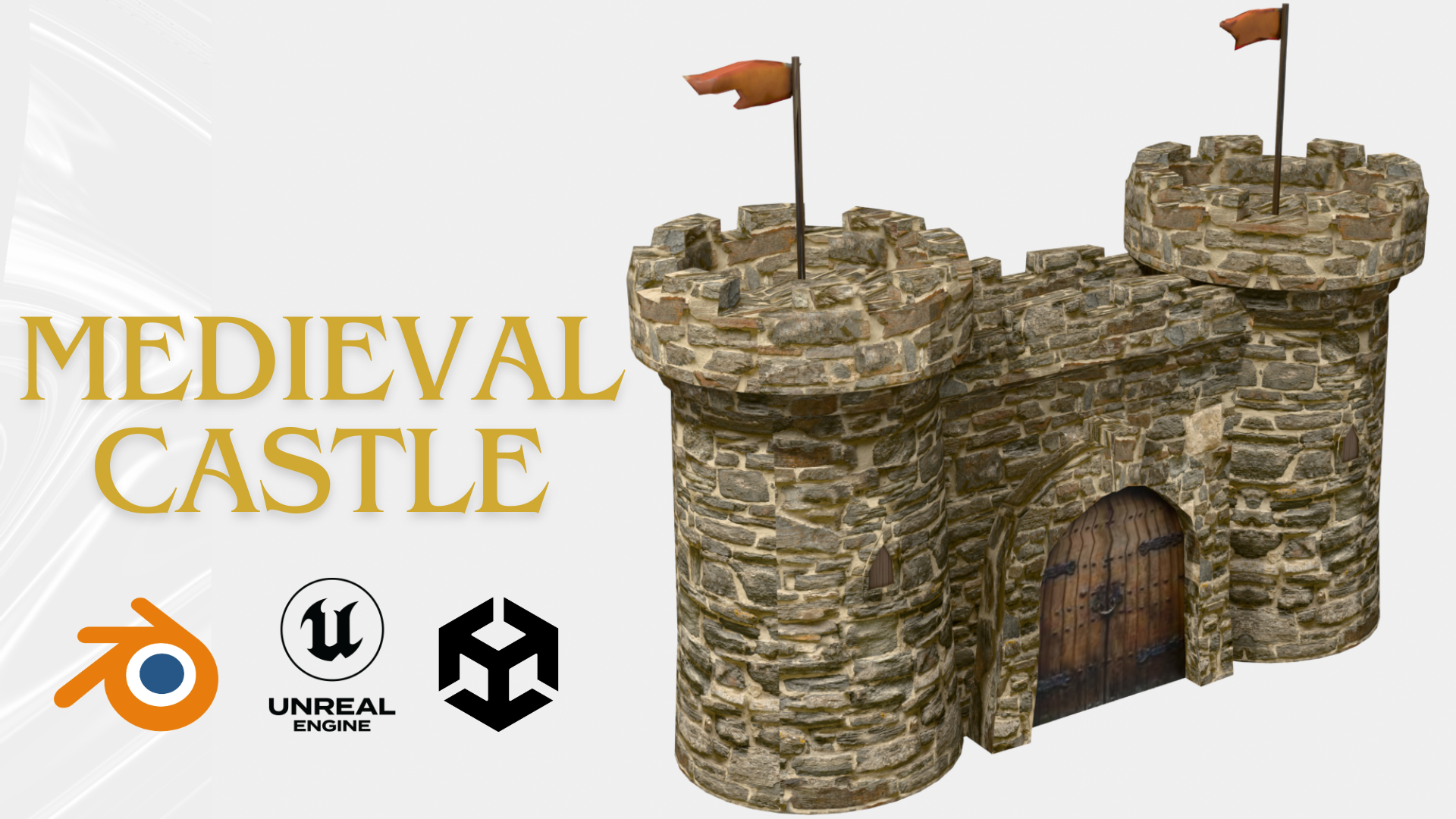 Medieval Castle with Towers | Fab