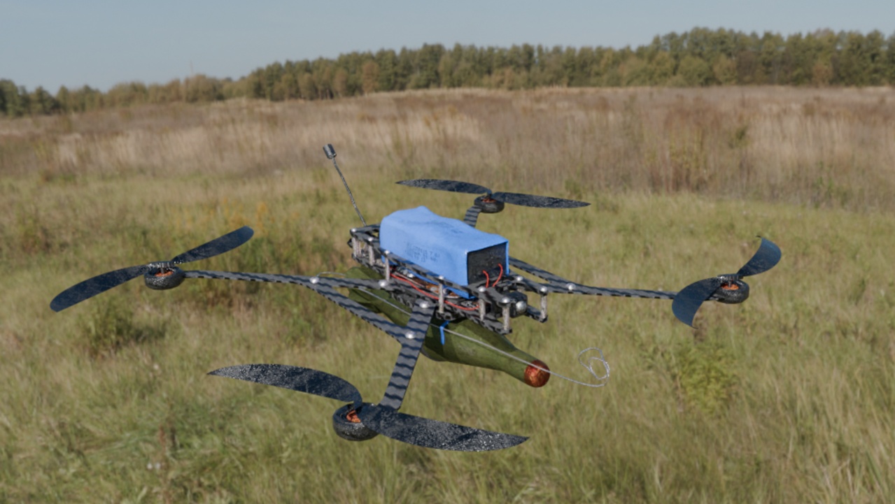 Media 1 for listing Low-poly FPV Drone (Game Ready)