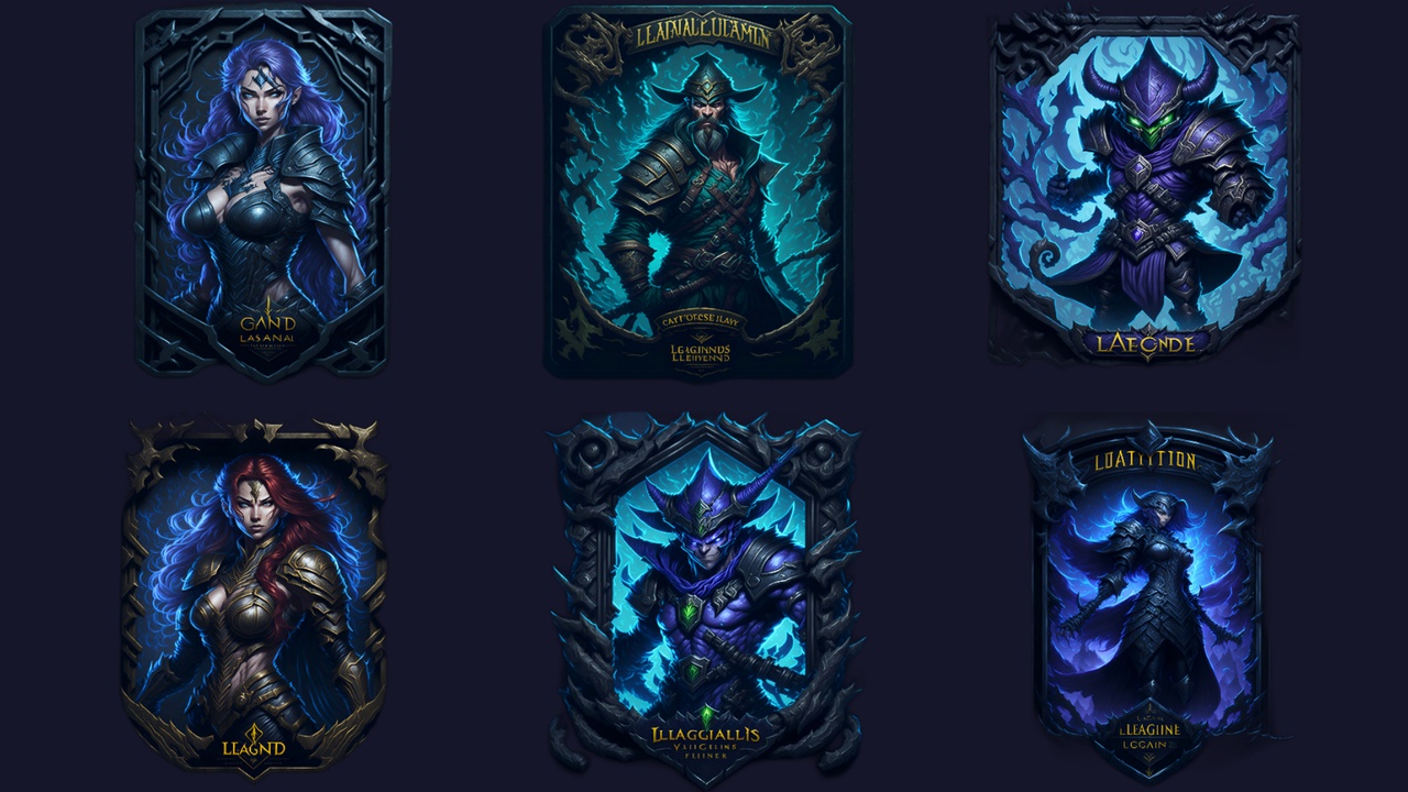 Media 1 for listing 80 Moba Characters Card Icon Pack