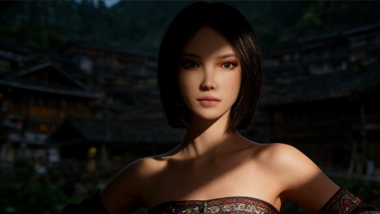 Media 1 for listing Editable MetaHuman Beauty - Wei Qing.With hair, no clothing included.