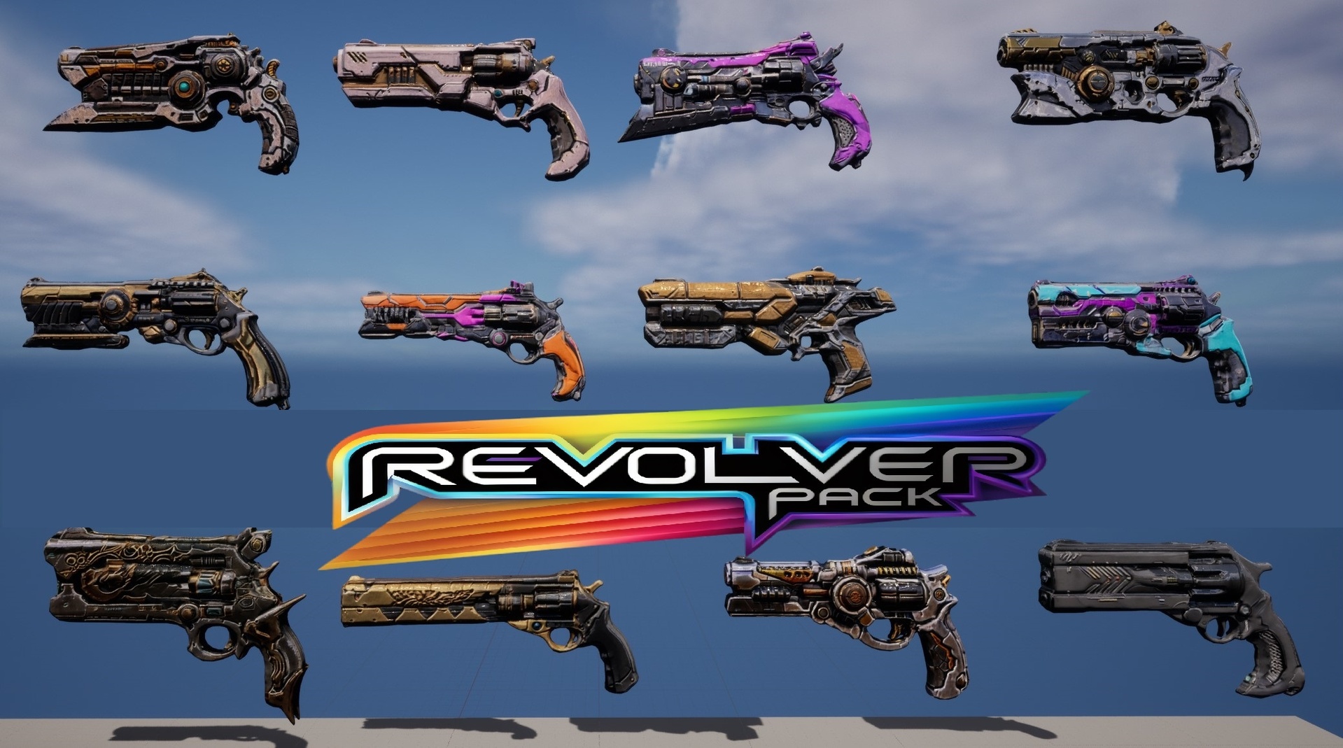 Media 1 for listing Futuristic Revolver Pack