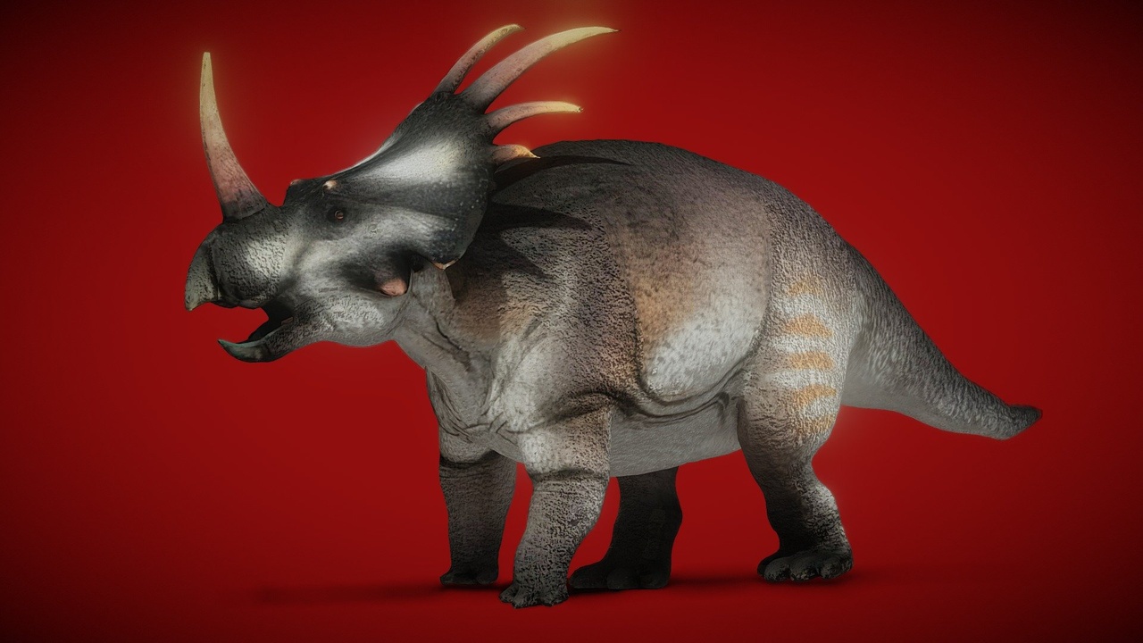 Media 1 for listing Animated Styracosaurus Albertensis