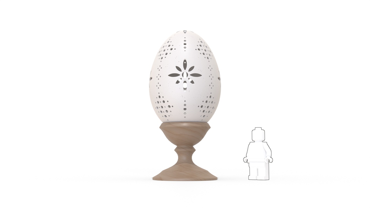 Media 1 for listing Easter Egg 2026 - Carved Pattern