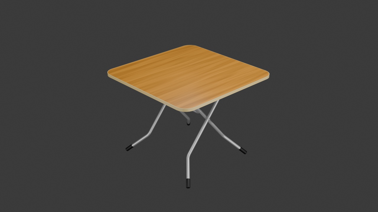 Media 1 for listing 折叠桌 folding table（blender+fbx）