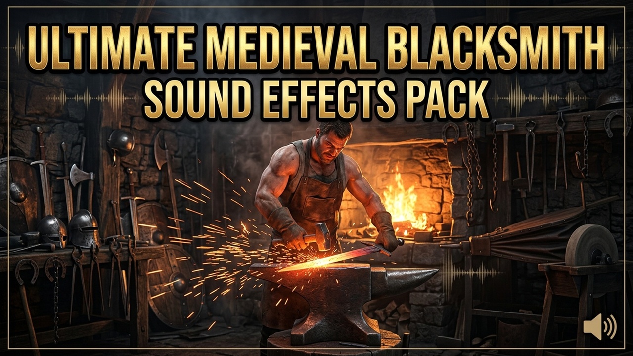 Media 1 for listing Ultimate Medieval Blacksmith Sound Effects Pack