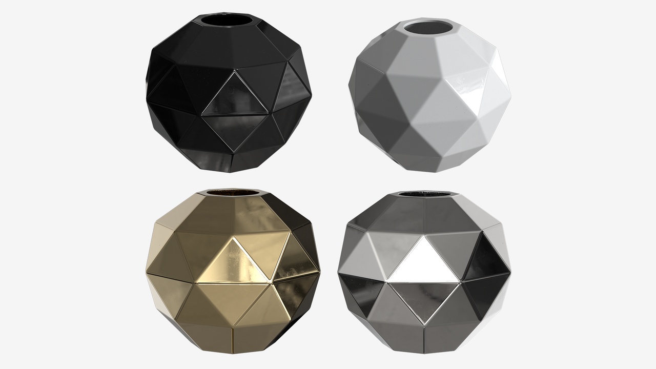 Geometric Vase 제품 등록을 위한 미디어 1개