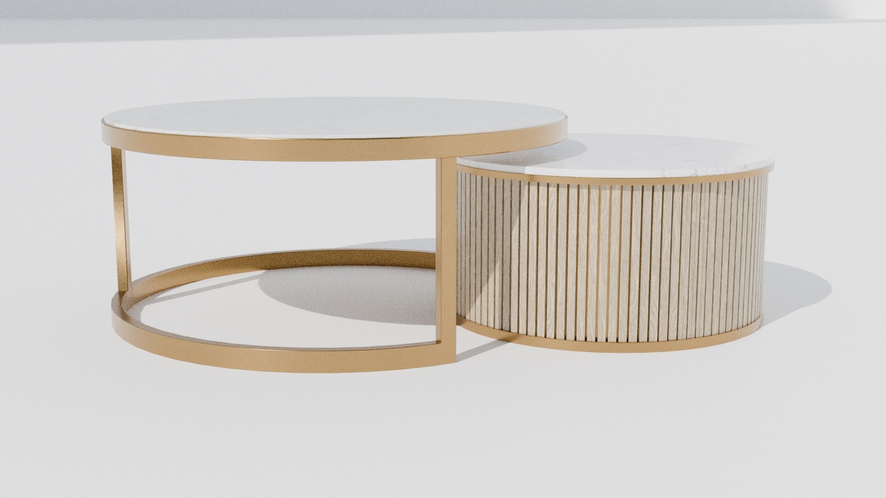 Media 1 for listing Double Marble Coffee Table