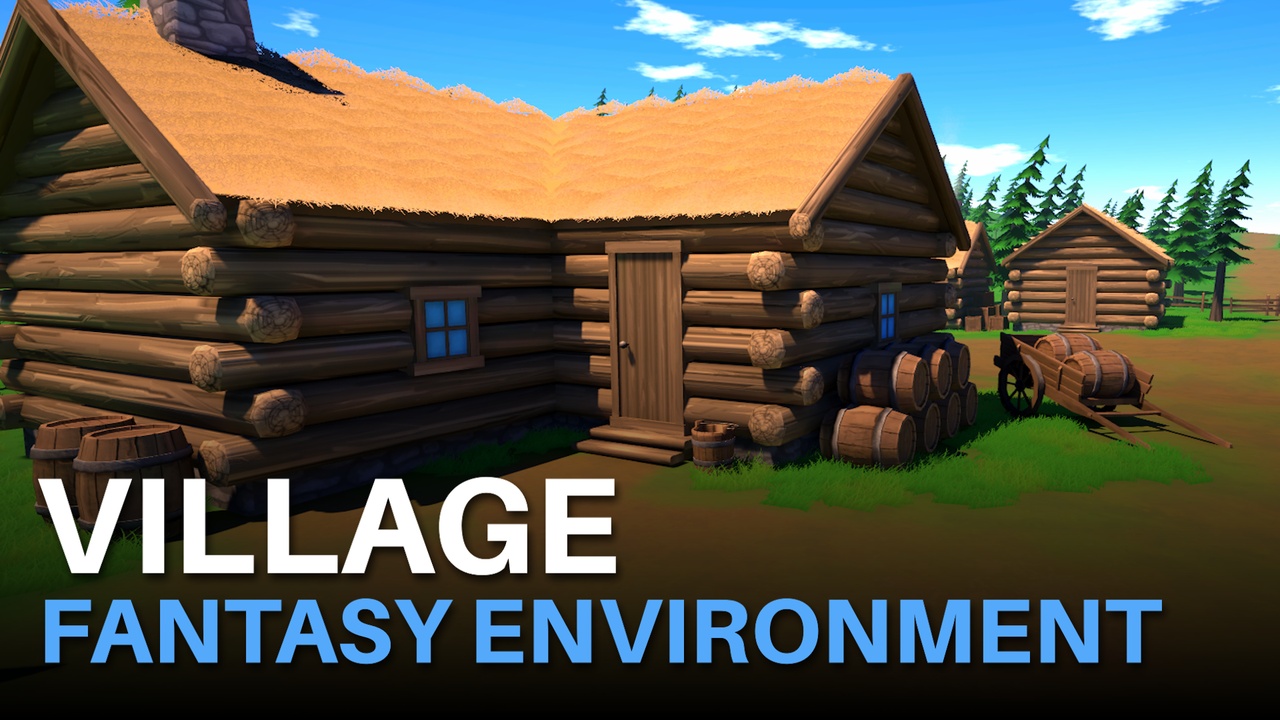 Media 1 for listing Village - Stylized Fantasy Environment