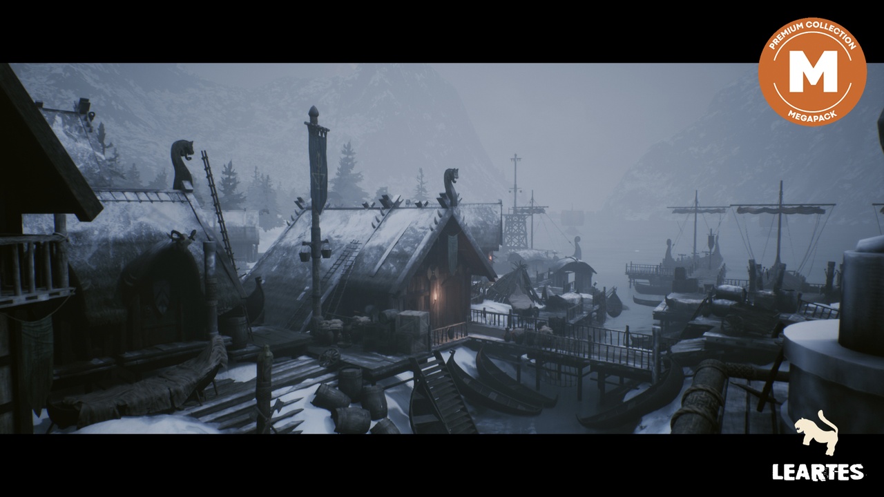 Media 1 for listing Viking Village Environment Megapack ( Viking Viking Medieval Medieval Old )