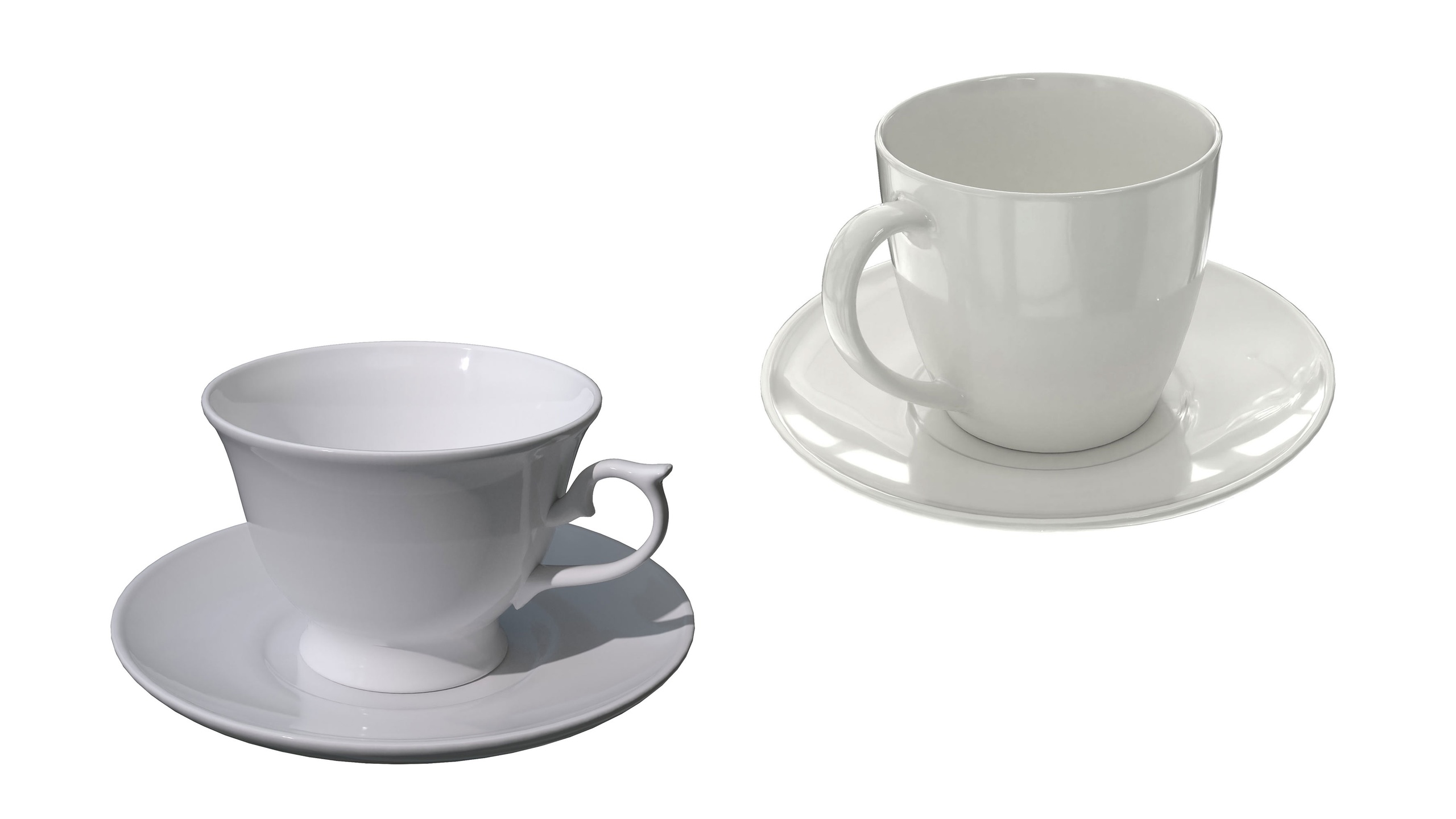 Media 1 for listing Teacup 3D Model Combo