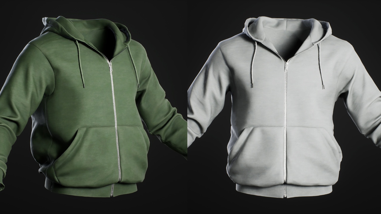 Media 1 for listing Hoodie Zipper - MetaHuman compatibile