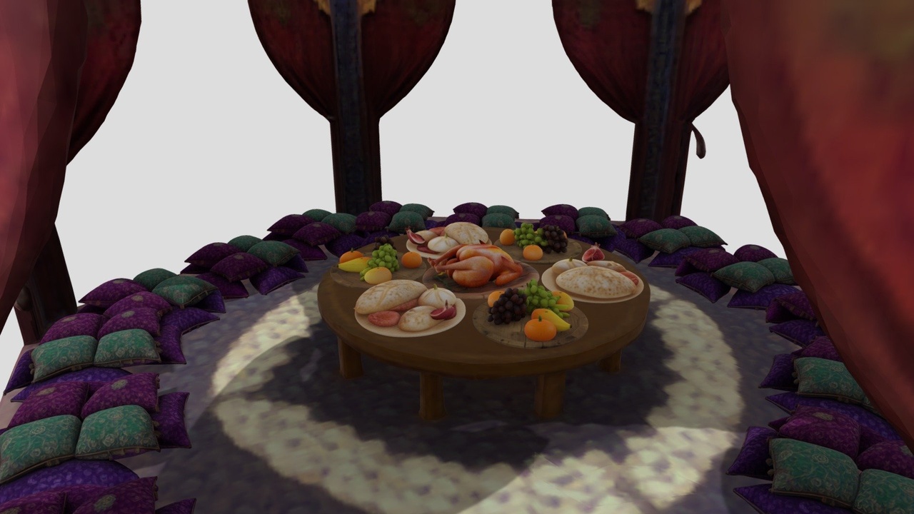 Media 1 for listing Royal Arabian Banquet Prop Set