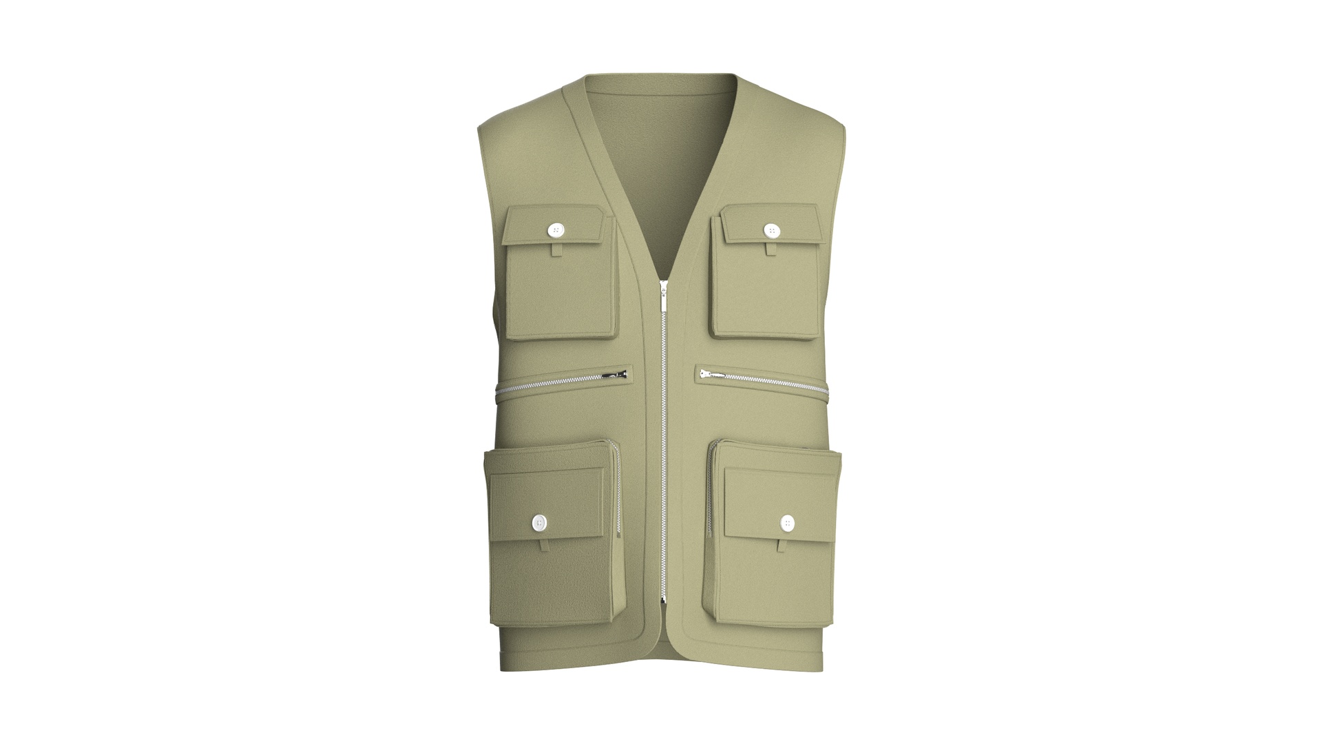 Media 1 for listing Men Multi - Pocket Safety Vest | High Poly