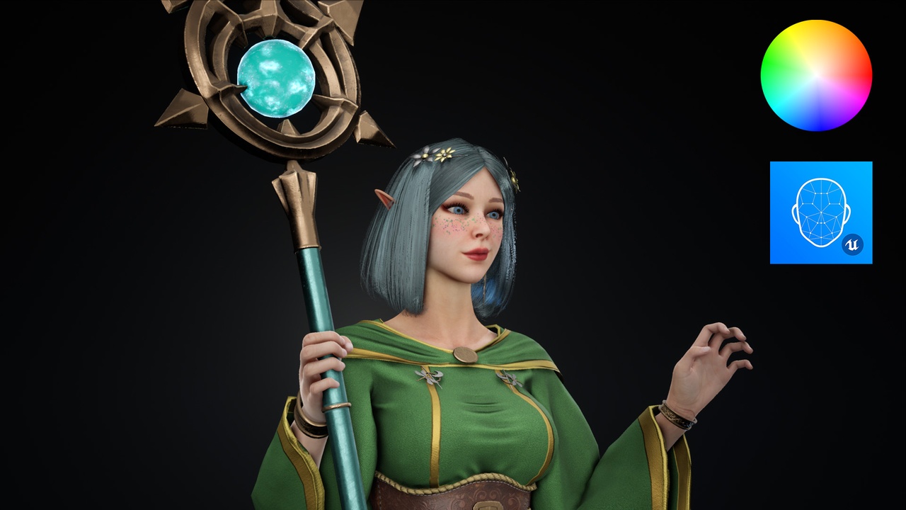 Media 1 for listing Female Elf Druid Bella
