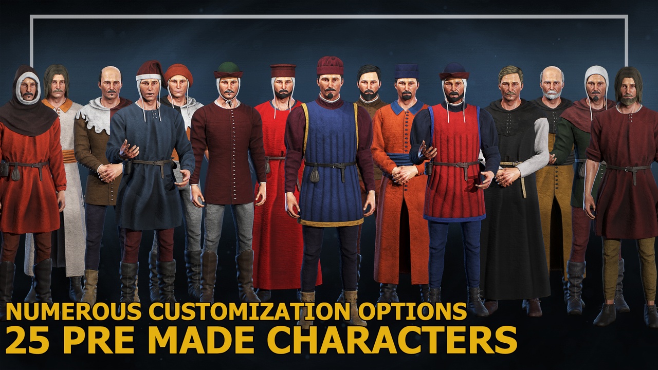 Media 1 for listing Medieval NPC People Pack