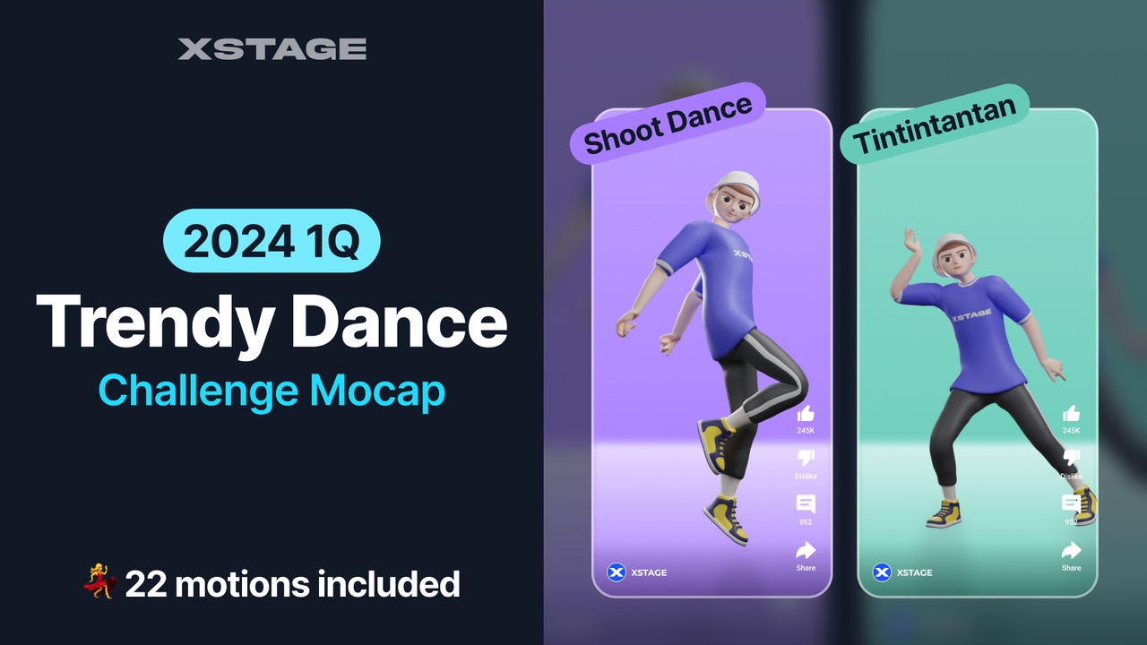 商品 Trendy Dance Challenge Mocap Pack [2024 1Q] 的媒体 1