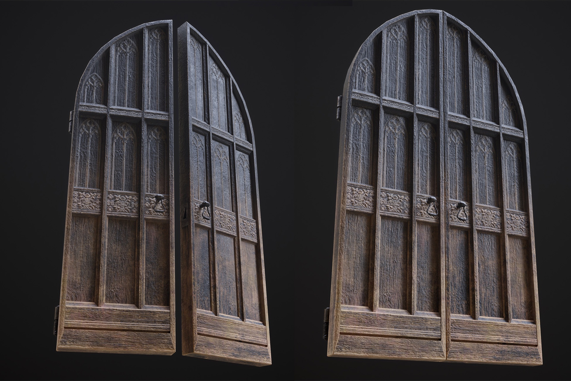 Gothic wooden door 제품 등록을 위한 미디어 1개