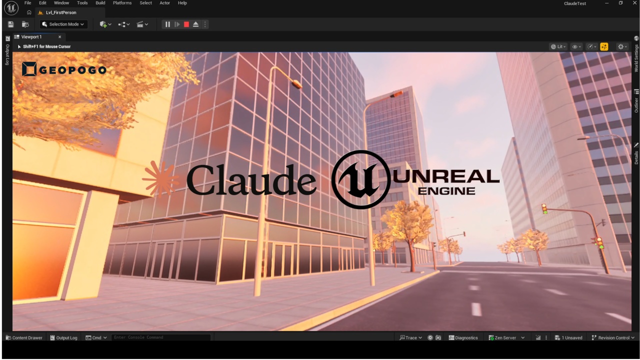 Media 1 for listing Connect Claude AI to Unreal Engine