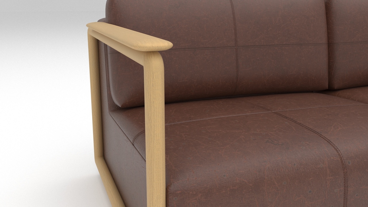 Media 1 for listing Realistic Leather Sofa 28