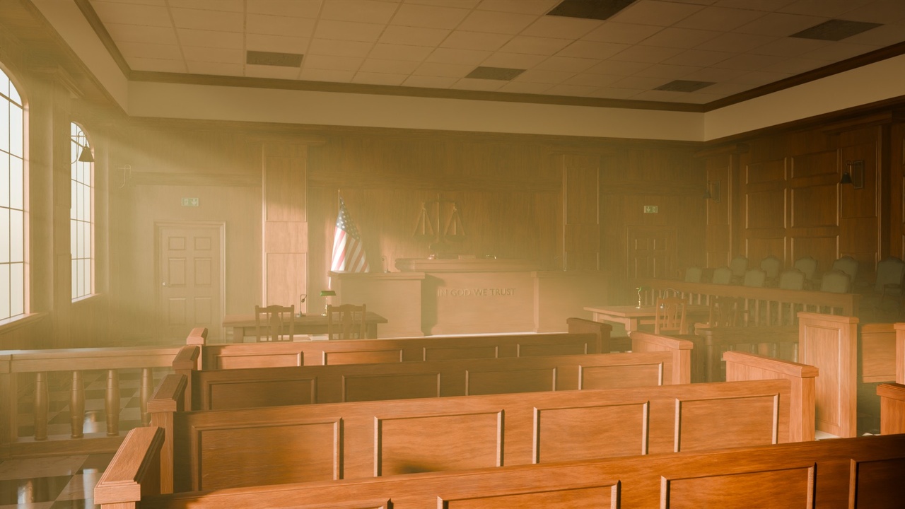 Media 1 for listing Courtroom - Blender Scene
