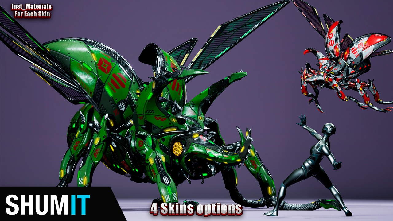 Media 1 for listing Sci-Fi Insect Stag-Beetle