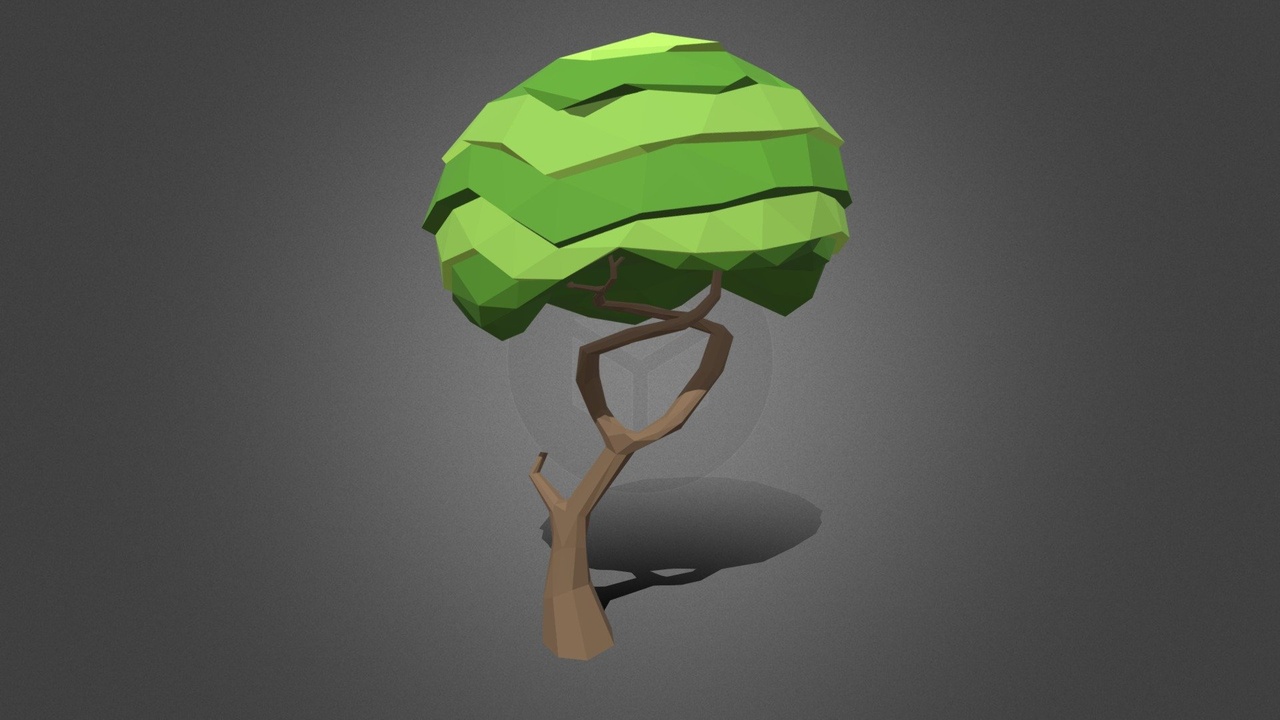 Media 1 for listing Low Poly Tree with twisting branches