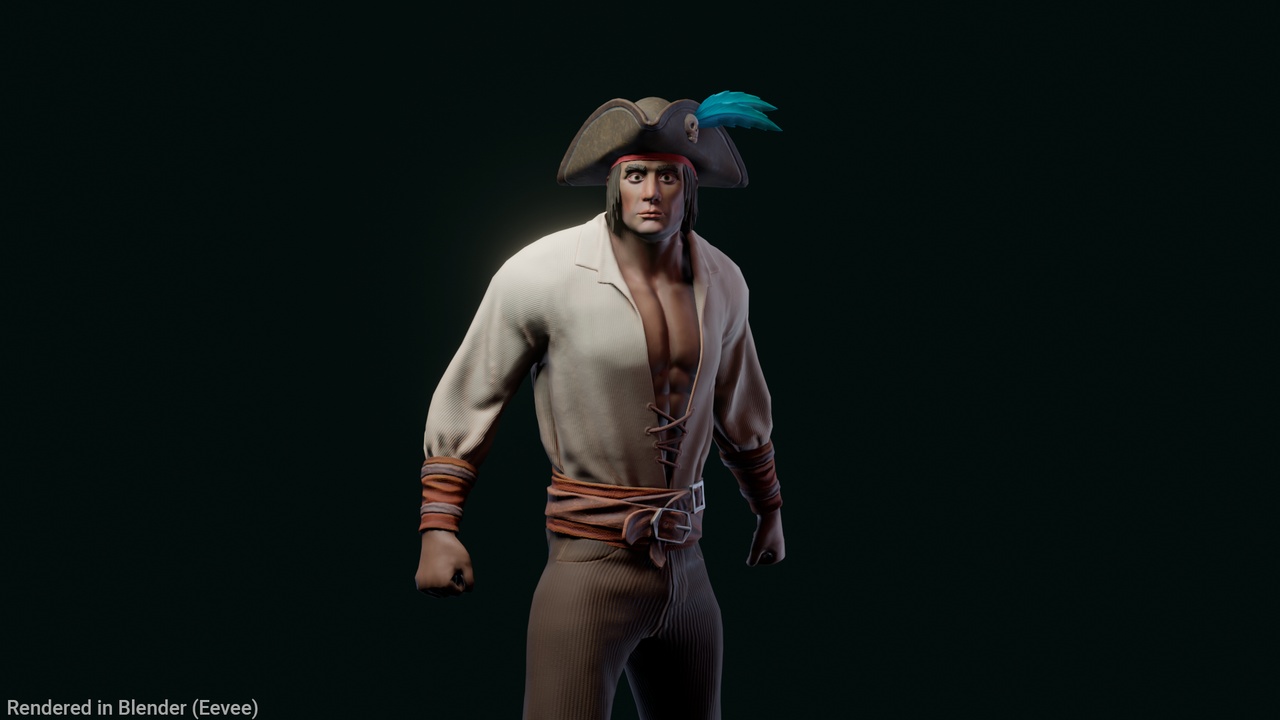 Media 1 for listing Stylized Pirate 3
