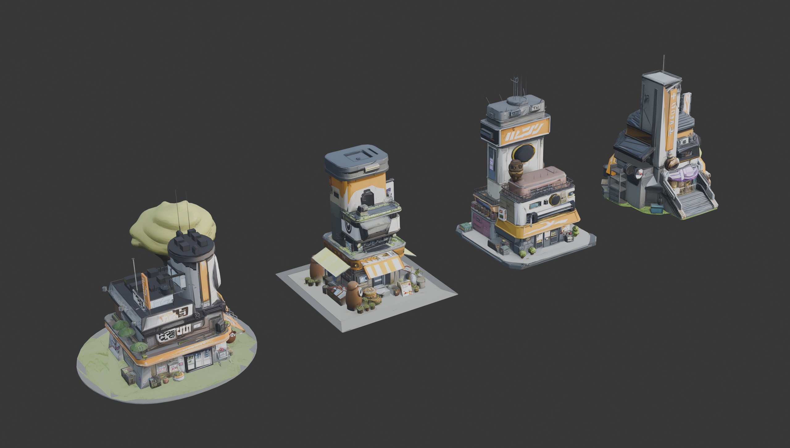 Media 1 for listing Stylized Fantasy Architecture Set