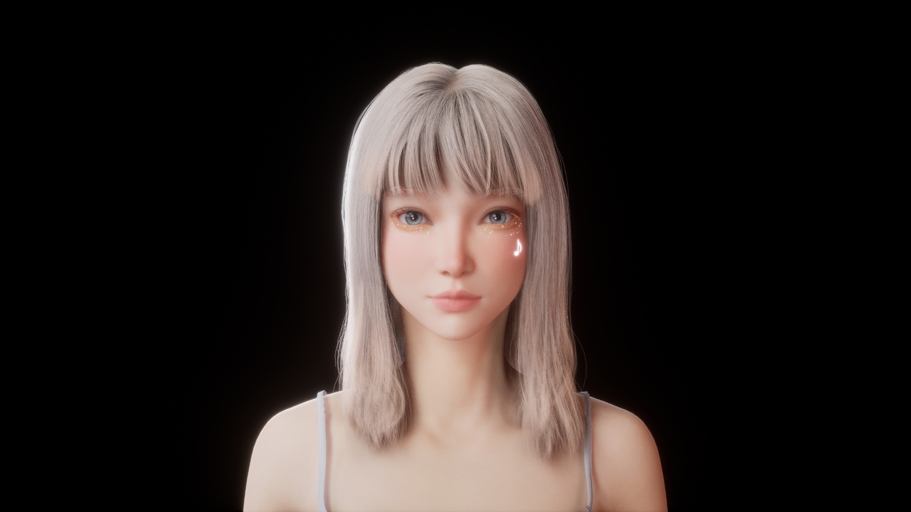 Media 1 for listing MetaHuman Hair - Soft Breeze Long Hair