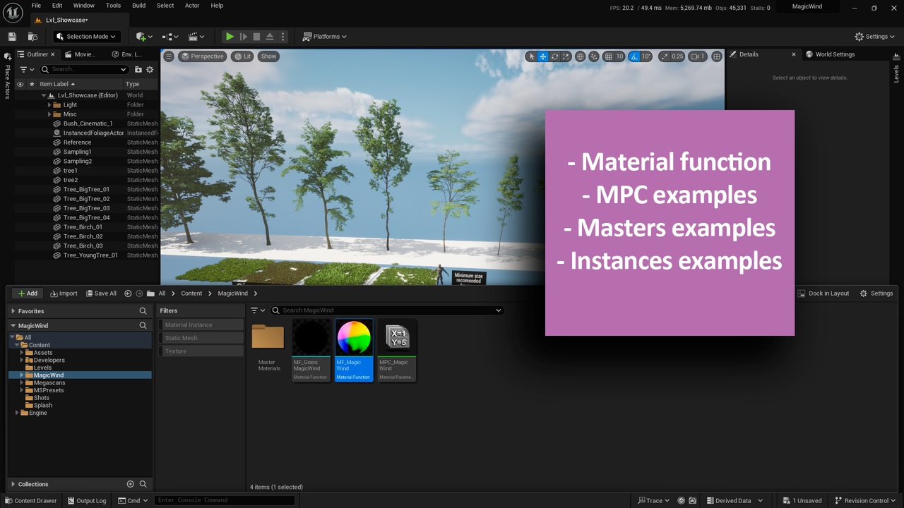 Media 1 for listing Magic Wind: Global movement system for vegetation