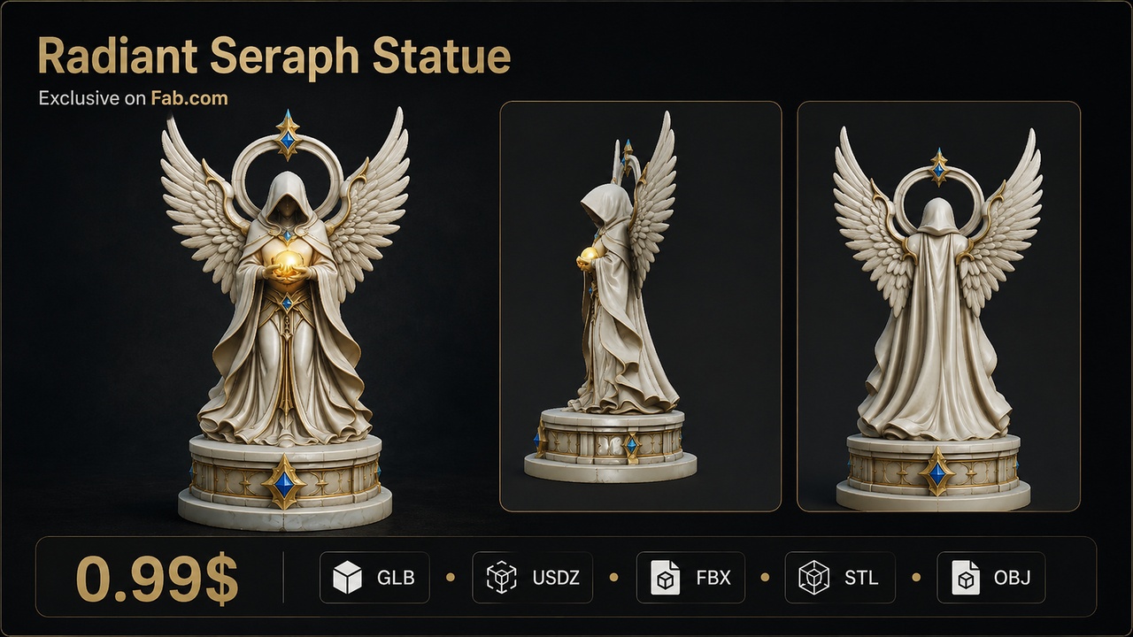 Media 1 for listing Radiant Seraph Angel Statue
