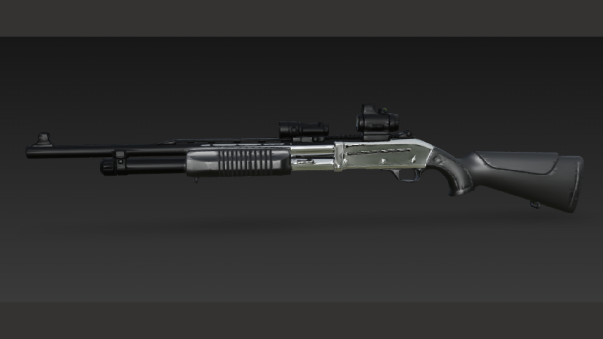 Modern 3D Model of a Pump-Action Shotgun | Fab