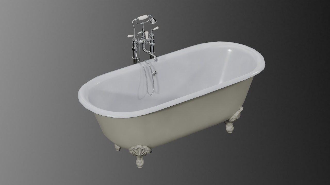 Media 1 for listing Painted Cast Iron Bath in ALL colors (clean version)