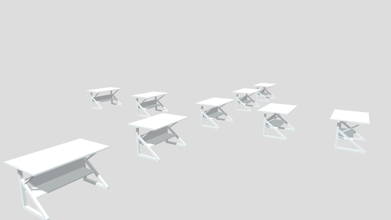 Media 1 for listing Desk 2 – Low Poly FBX Asset for Games & Interior