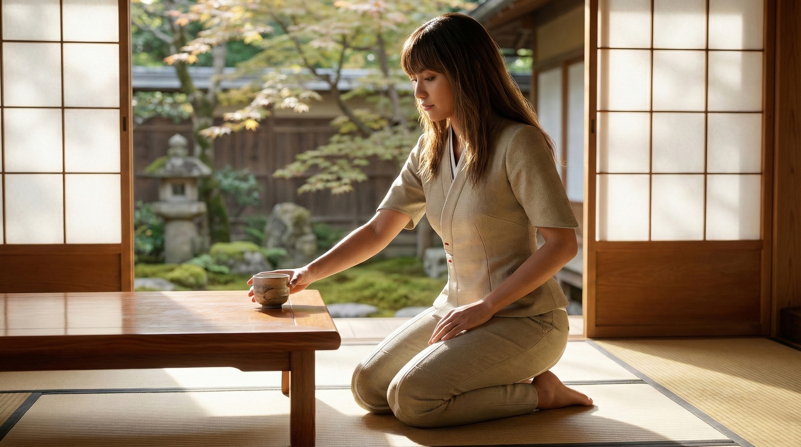 Media 1 for listing Modern Zen Kimono Outfit  Female Spa & Meditation Wear metahuman compatible