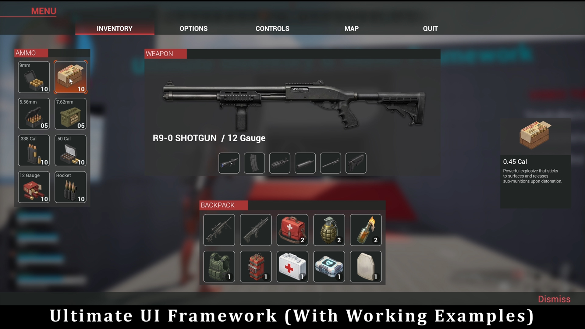 Ultimate UI System - (Inventory, Interaction, Menu, Map, Compass ...