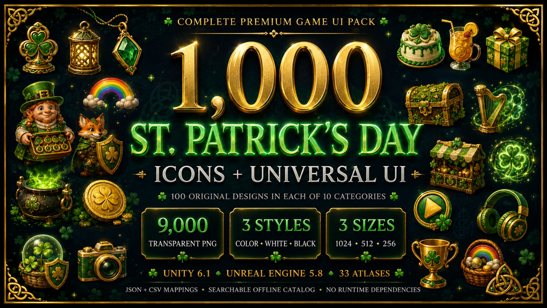 Media 1 for listing 1000 St. Patrick's Day Icons