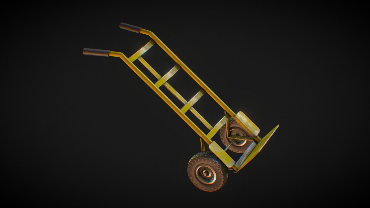Media 1 for listing Yellow hand truck