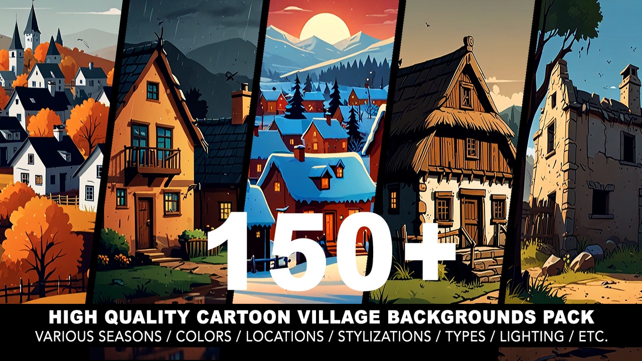 Media 1 for listing 150+ VILLAGE BACKGROUNDS