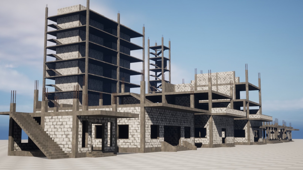 Media 1 for listing Unfinished Buildings - Structures - UE5