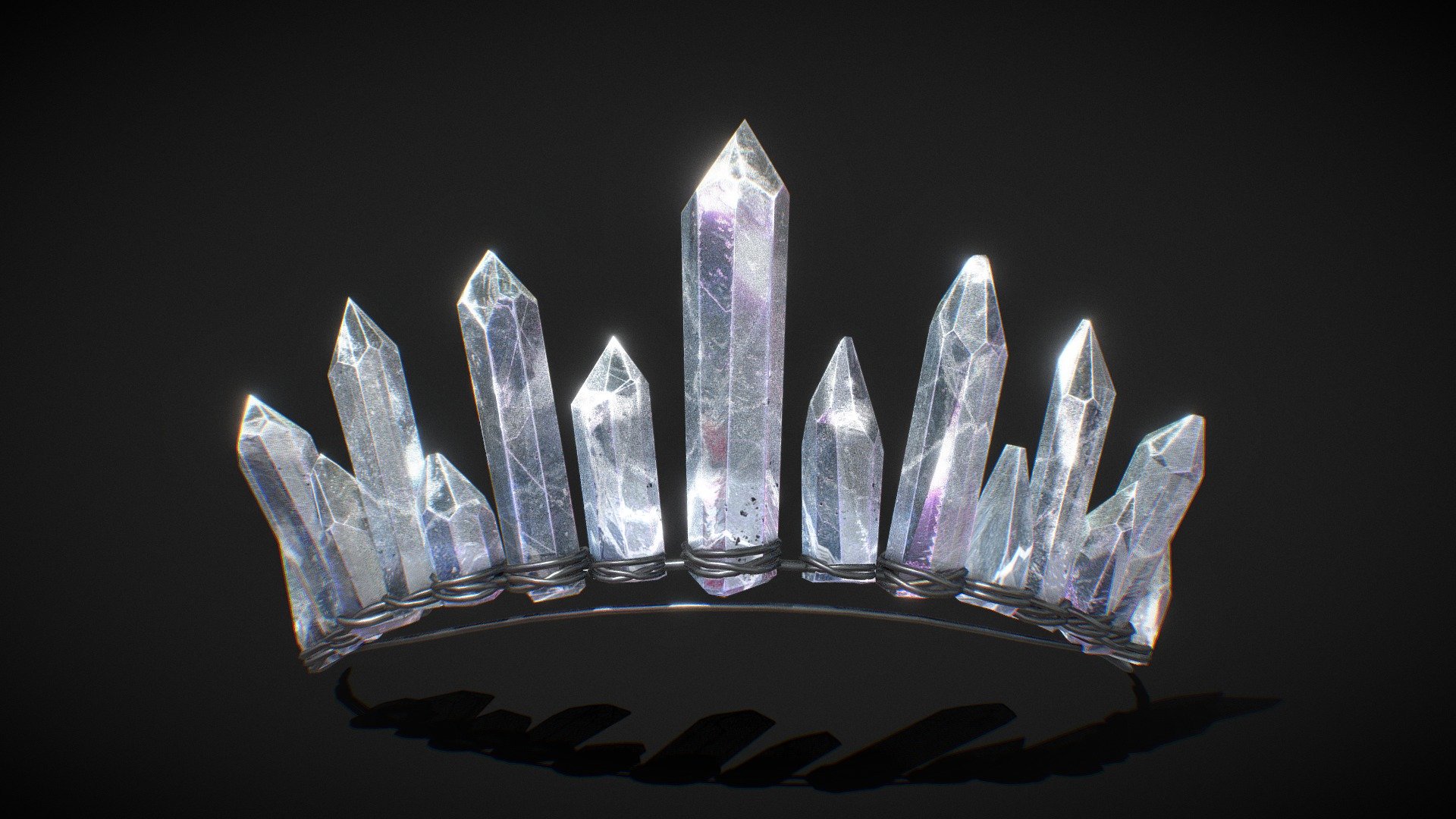 Crystal Tiara Wedding Hair Accessories - Pearl and Crystal Bridal Tiara  main image 2