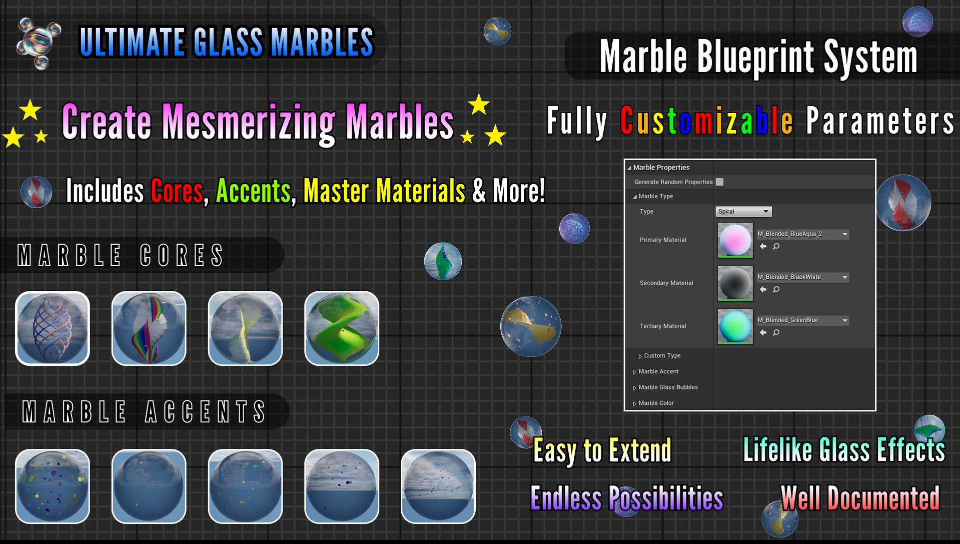 Media 1 for listing Ultimate Glass Marbles