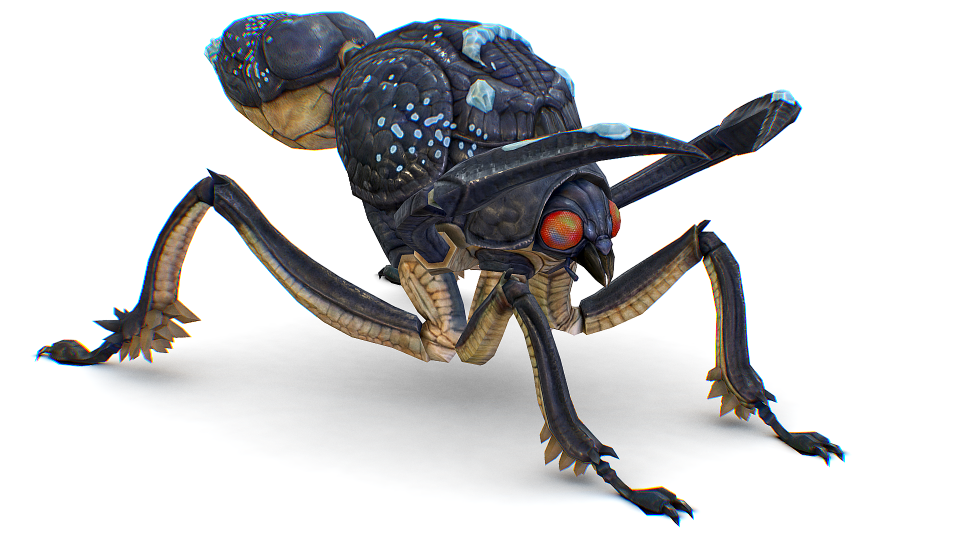 Mutant Insect Cartoon Alien Insect - Blue Monster Mutant - Ant Animal Beetle | Fab