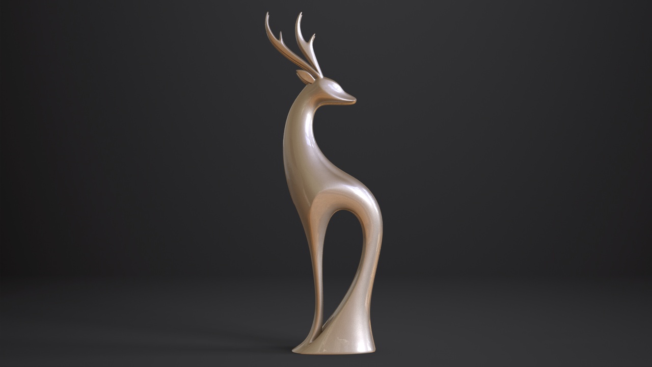 Media 1 for listing Sculpted harmony of deer | 3D Print model